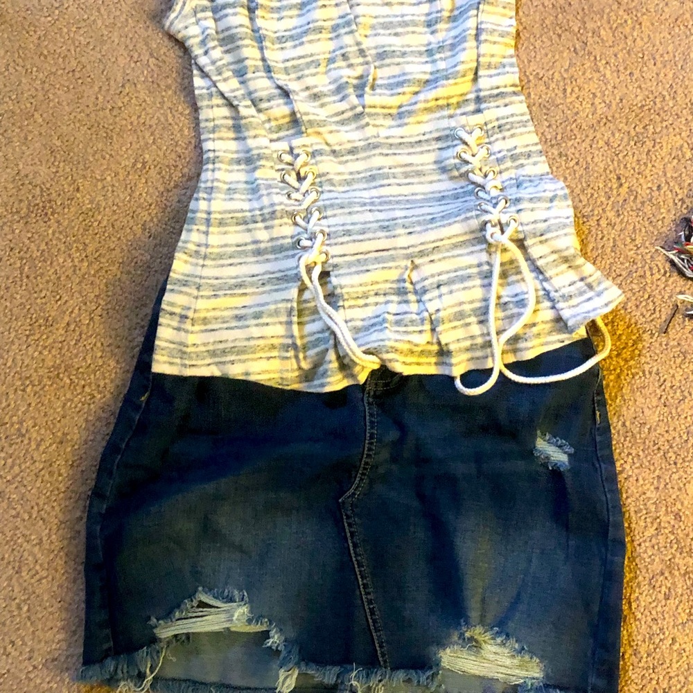Shirt and skirt